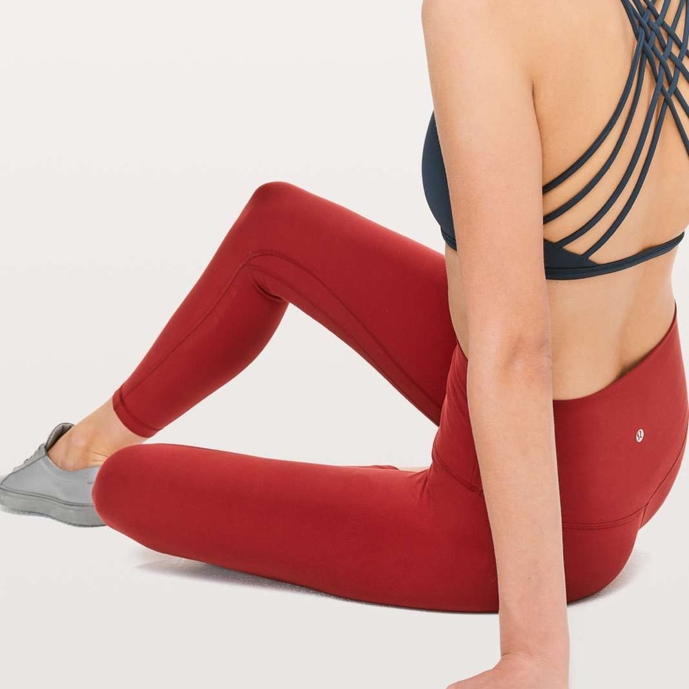 Lululemon Align pant size 2 Dark Sport Red EUC